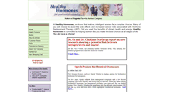 Desktop Screenshot of healthyhormones.com