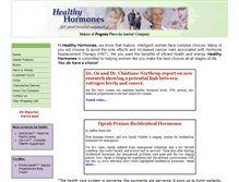 Tablet Screenshot of healthyhormones.com